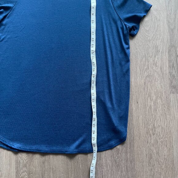 Ann Taylor Cobalt Blue Short Sleeve Knit T-Shit - Picture 5 of 9